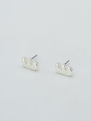 CE3216 Bubble Letter Stud Earrings - MiMi Wholesale
