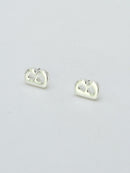 CE3216 Bubble Letter Stud Earrings - MiMi Wholesale