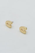 CE3216 Bubble Letter Stud Earrings - MiMi Wholesale