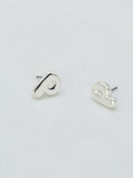 CE3216 Bubble Letter Stud Earrings - MiMi Wholesale