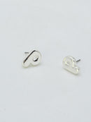 CE3216 Bubble Letter Stud Earrings - MiMi Wholesale