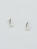CE3216 Bubble Letter Stud Earrings - MiMi Wholesale