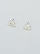 CE3216 Bubble Letter Stud Earrings - MiMi Wholesale