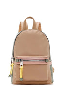 CJF133 Goldie Colorblock Double Zip Backpack - MiMi Wholesale