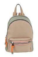 CJF133 Goldie Colorblock Double Zip Backpack - MiMi Wholesale