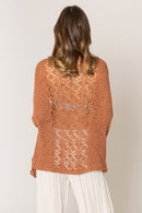 CLC410058 Mila Lace Back Crochet Cardigan/Kimono - MiMi Wholesale