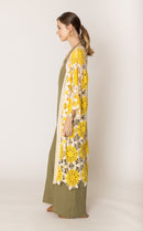 CLC410085 Violet Flower Crochet Kimono - MiMi Wholesale