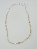 CN4248 Station Chain Long Necklace - MiMi Wholesale
