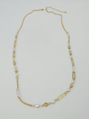 CN4248 Station Chain Long Necklace - MiMi Wholesale