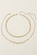 CN4264 Multi Layer Chain Necklace Set - MiMi Wholesale