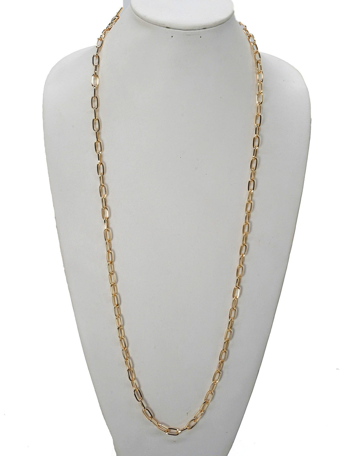 CN4276 Small Oval Chain Toggle Necklace - MiMi Wholesale