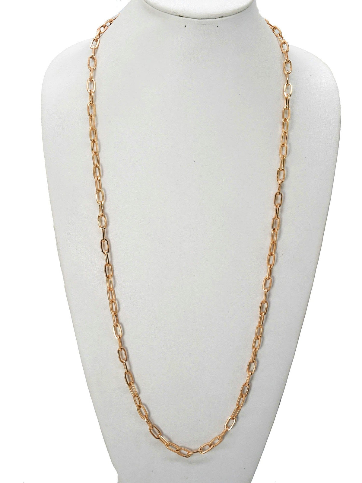 CN4276 Small Oval Chain Toggle Necklace - MiMi Wholesale