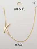 CN4279 - CN4304 A - Z Initial Necklace - MiMi Wholesale