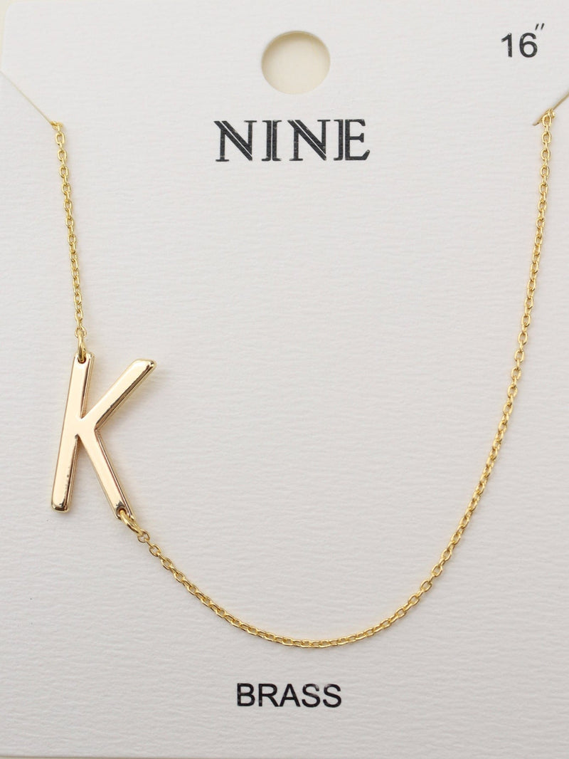 CN4279 - CN4304 A - Z Initial Necklace - MiMi Wholesale