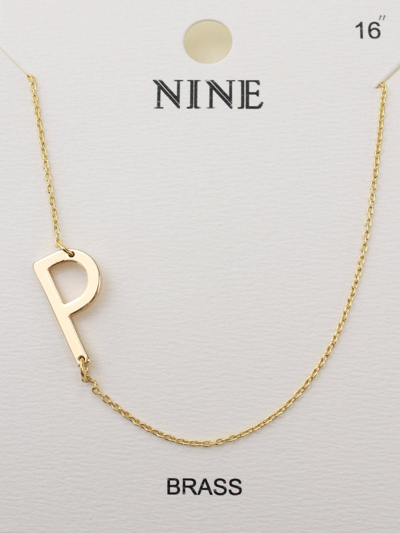 CN4279 - CN4304 A - Z Initial Necklace - MiMi Wholesale