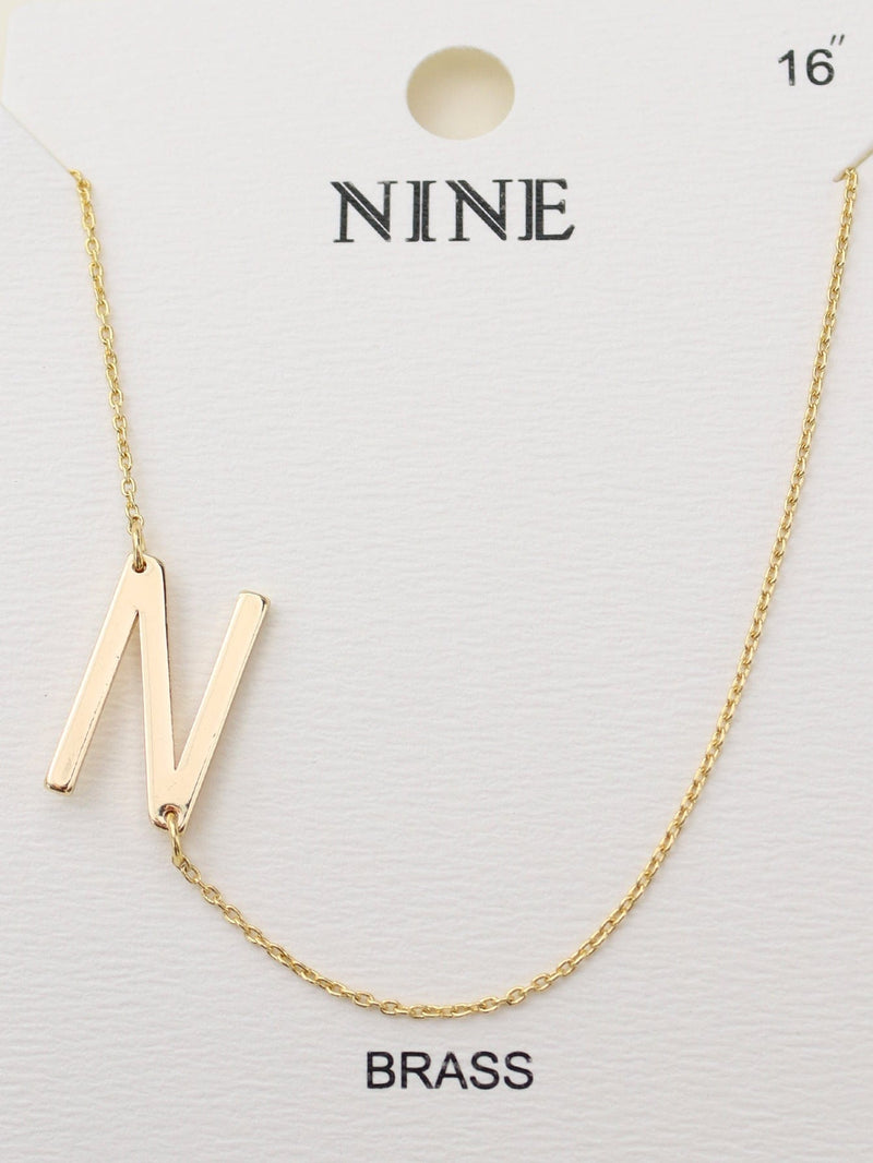 CN4279 - CN4304 A - Z Initial Necklace - MiMi Wholesale