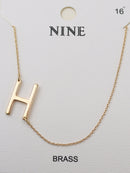 CN4279 - CN4304 A - Z Initial Necklace - MiMi Wholesale