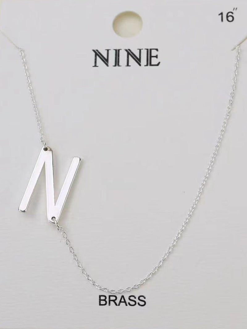 CN4279 - CN4304 A - Z Initial Necklace - MiMi Wholesale