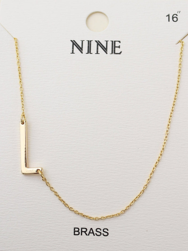 CN4279 - CN4304 A - Z Initial Necklace - MiMi Wholesale