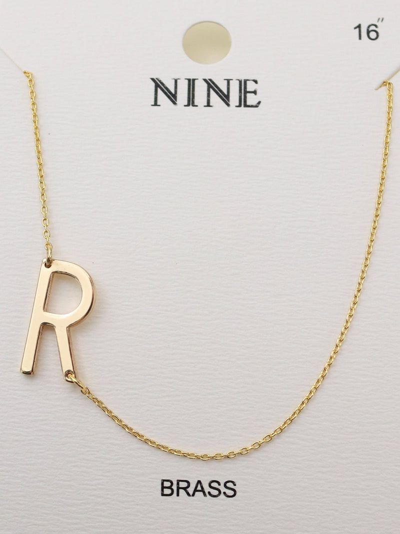 CN4279 - CN4304 A - Z Initial Necklace - MiMi Wholesale