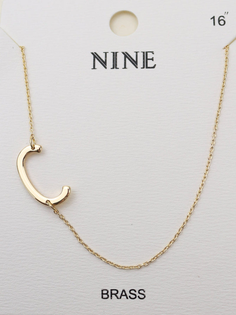 CN4279 - CN4304 A - Z Initial Necklace - MiMi Wholesale