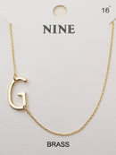 CN4279 - CN4304 A - Z Initial Necklace - MiMi Wholesale