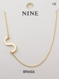 CN4279 - CN4304 A - Z Initial Necklace - MiMi Wholesale