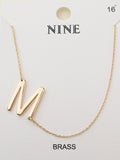 CN4279 - CN4304 A - Z Initial Necklace - MiMi Wholesale