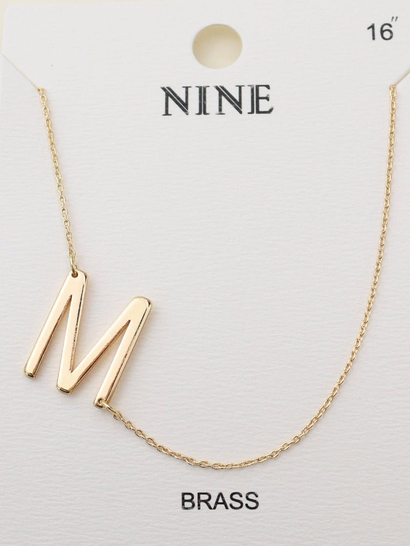 CN4279 - CN4304 A - Z Initial Necklace - MiMi Wholesale