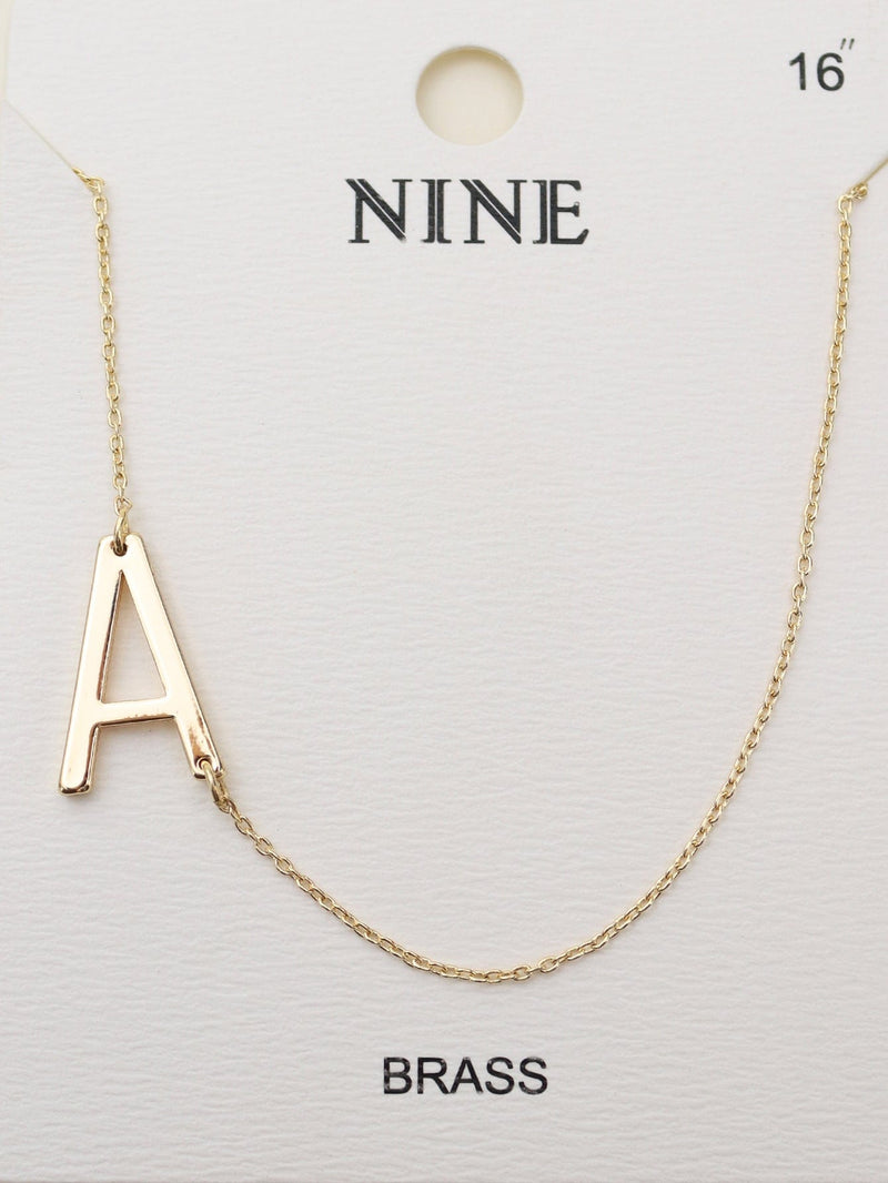 CN4279 - CN4304 A - Z Initial Necklace - MiMi Wholesale