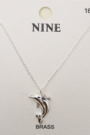 CN4308 Dolphin Pendant Necklace - MiMi Wholesale