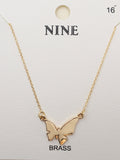 CN4321 Butterfly Pendant Necklace - MiMi Wholesale