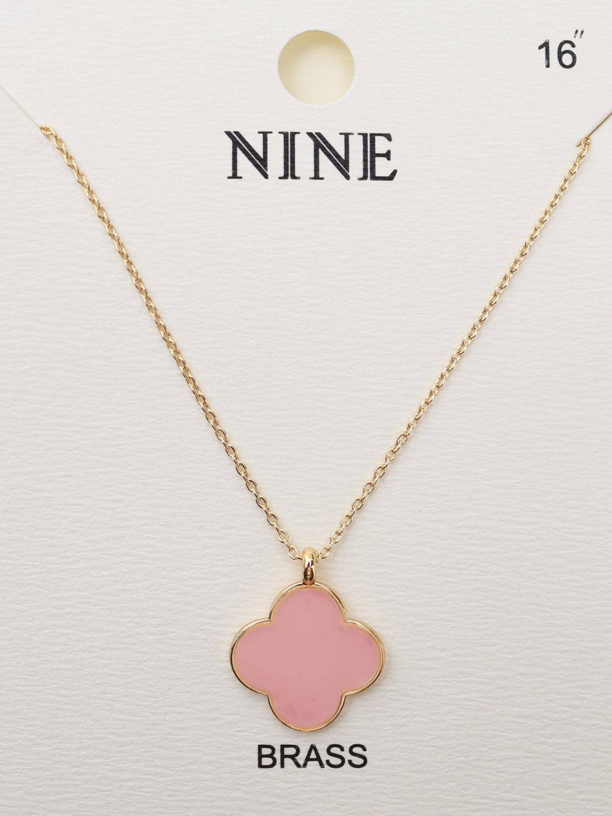CN4322 Clover Pendant Necklace - MiMi Wholesale