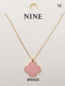CN4322 Clover Pendant Necklace - MiMi Wholesale