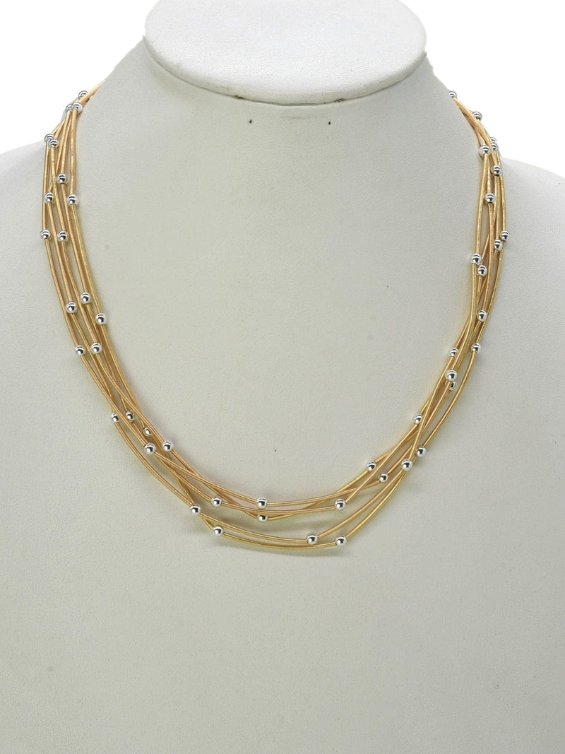 CN4324 Multi Strand CCB Necklace - MiMi Wholesale