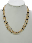 CN4325 Glass Bead Multi Strand Necklace - MiMi Wholesale