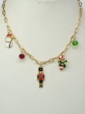 CN4348 Nutcracker Bead and Charm Necklace - MiMi Wholesale