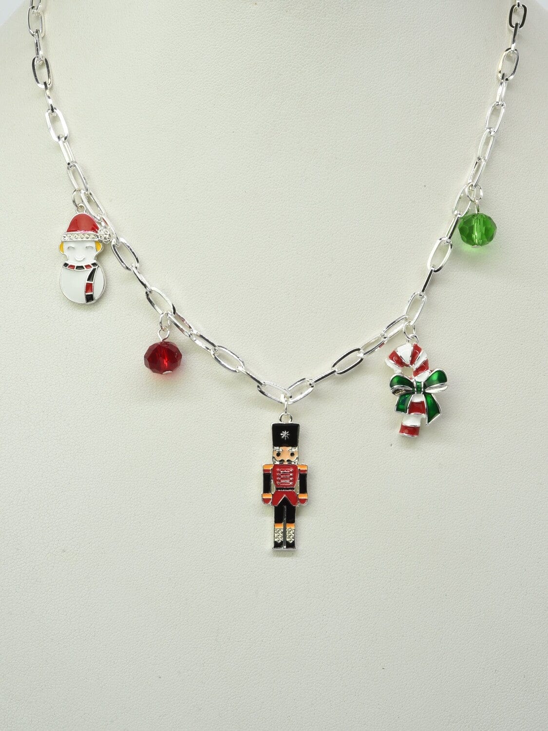 CN4348 Nutcracker Bead and Charm Necklace - MiMi Wholesale