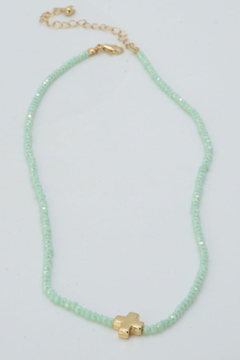 CN4369 Cross Pendant Necklace - MiMi Wholesale