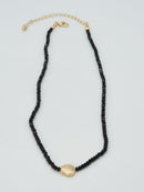 CN4372 Beaded Shell Pendant Necklace - MiMi Wholesale