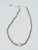 CN4372 Beaded Shell Pendant Necklace - MiMi Wholesale