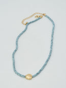 CN4372 Beaded Shell Pendant Necklace - MiMi Wholesale