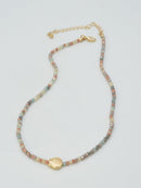 CN4372 Beaded Shell Pendant Necklace - MiMi Wholesale