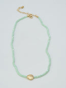 CN4372 Beaded Shell Pendant Necklace - MiMi Wholesale