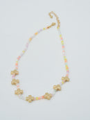 CN4380 Beaded Cross Pendants Necklace - MiMi Wholesale