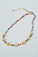 CN4380 Beaded Cross Pendants Necklace - MiMi Wholesale