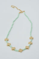 CN4380 Beaded Cross Pendants Necklace - MiMi Wholesale