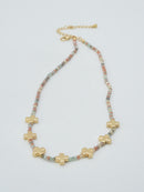 CN4380 Beaded Cross Pendants Necklace - MiMi Wholesale