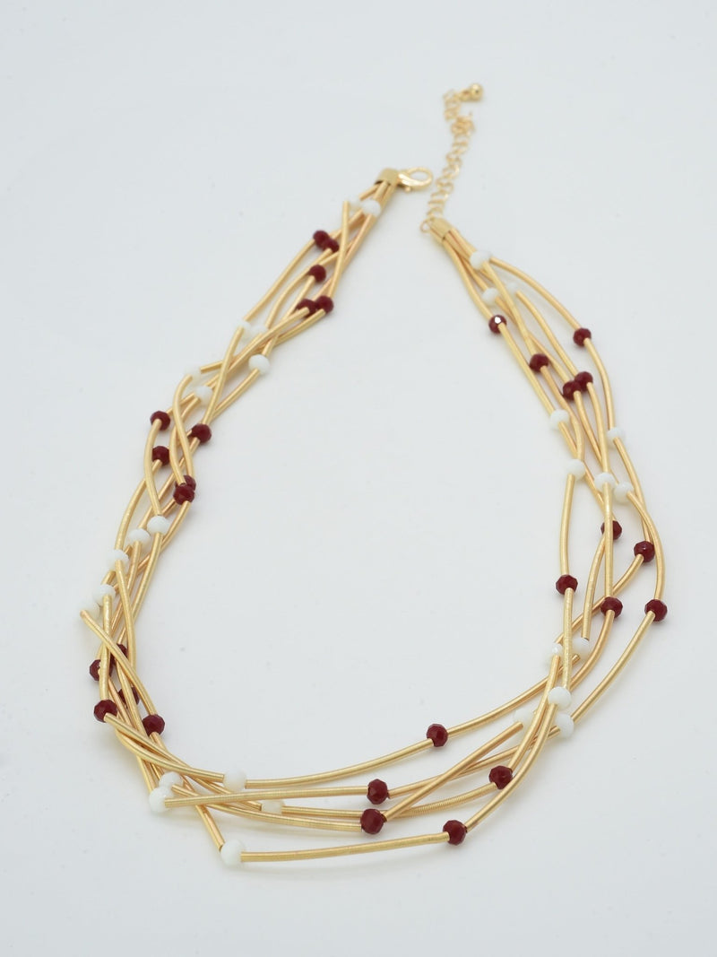 CN4383 Multi Strand Necklace - MiMi Wholesale