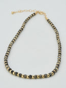 CN4386 CCB Bead Semi Precious Necklace - MiMi Wholesale